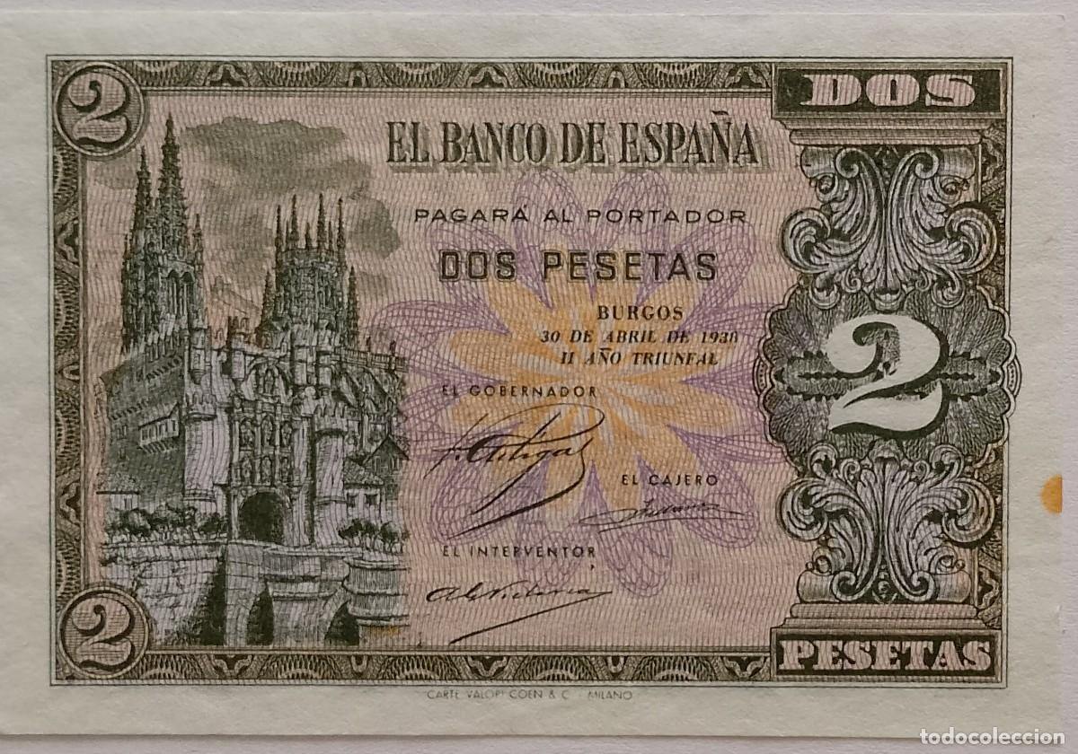 Spanish Banknotes: BILLETE DE 2 PESETAS 1938 BURGOS S/C