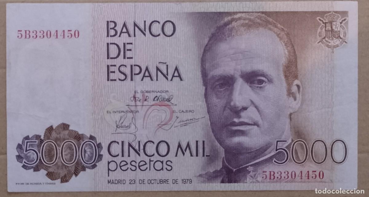 Banconote spagnole: BILLETE&ccedil; DE 5000 PESETAS 1979 JUAN CARLOS S/C-