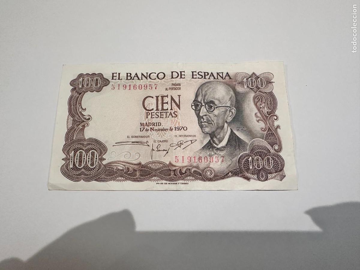 Spanish Banknotes: CIEN PESETAS 17 DE NOVIEMBRE DE 1970
