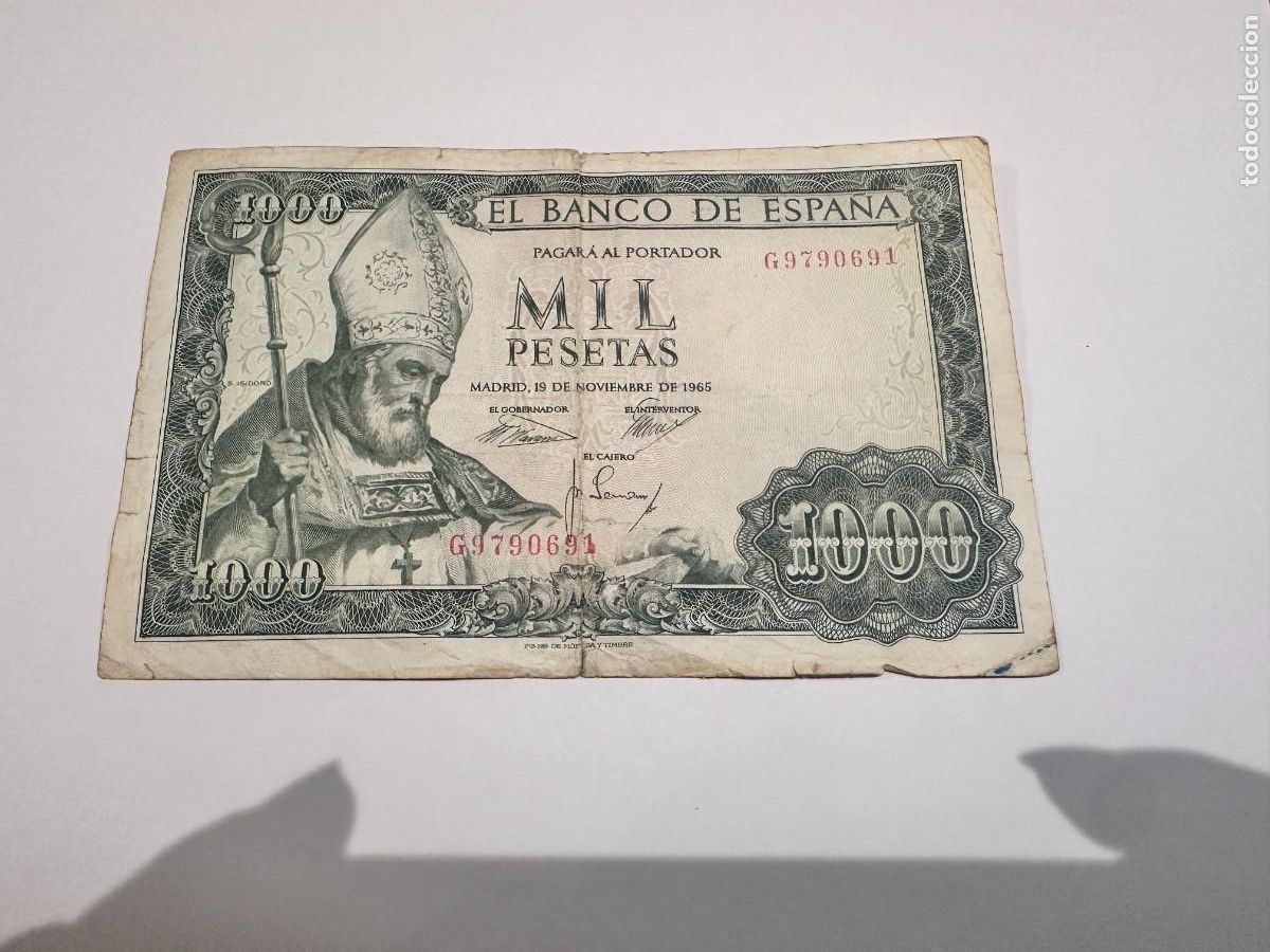 Spanish Banknotes: MIL PESETAS 19 DE NOVIEMBRE DE 1965