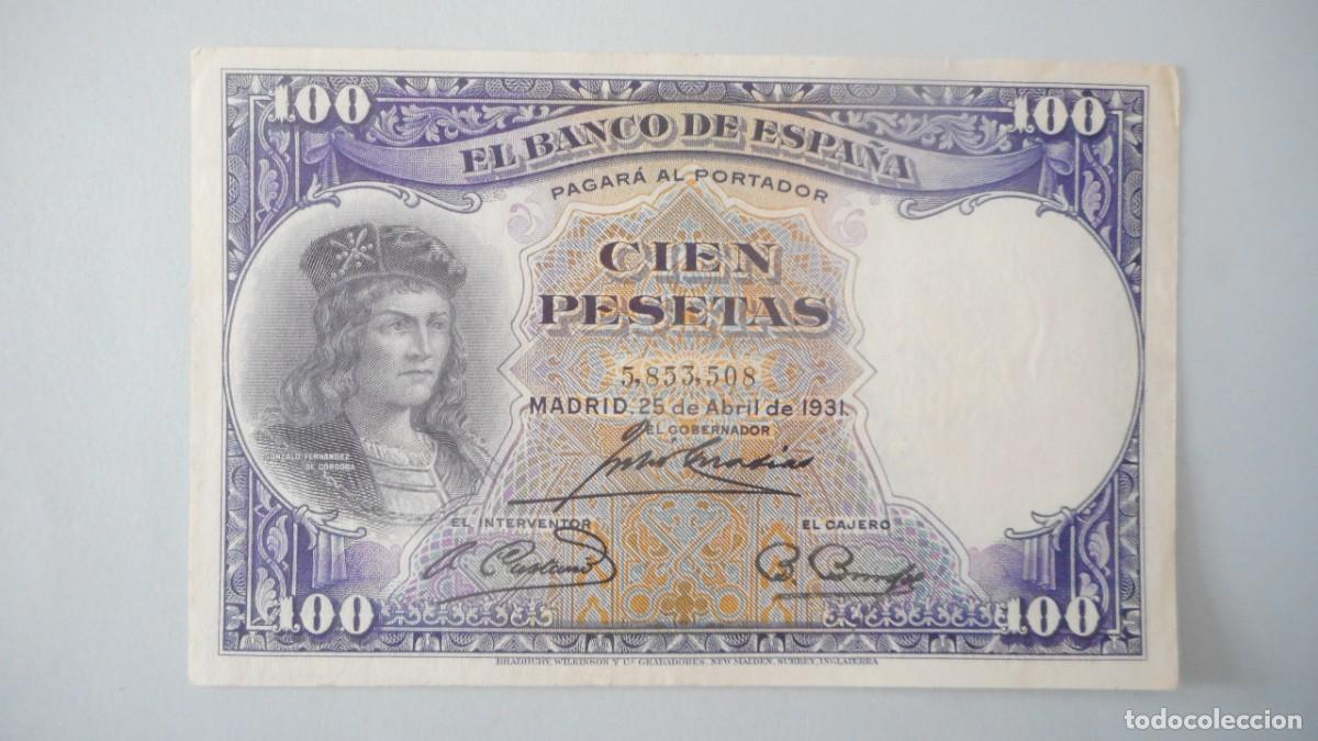 Billetes espa&ntilde;oles: 100 PESETAS 1931 / SC- - Foto 1