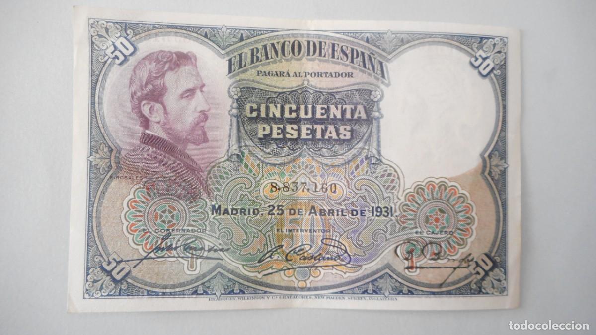 Billetes espa&ntilde;oles: 50 PESETAS 1931 / EBC - Foto 1
