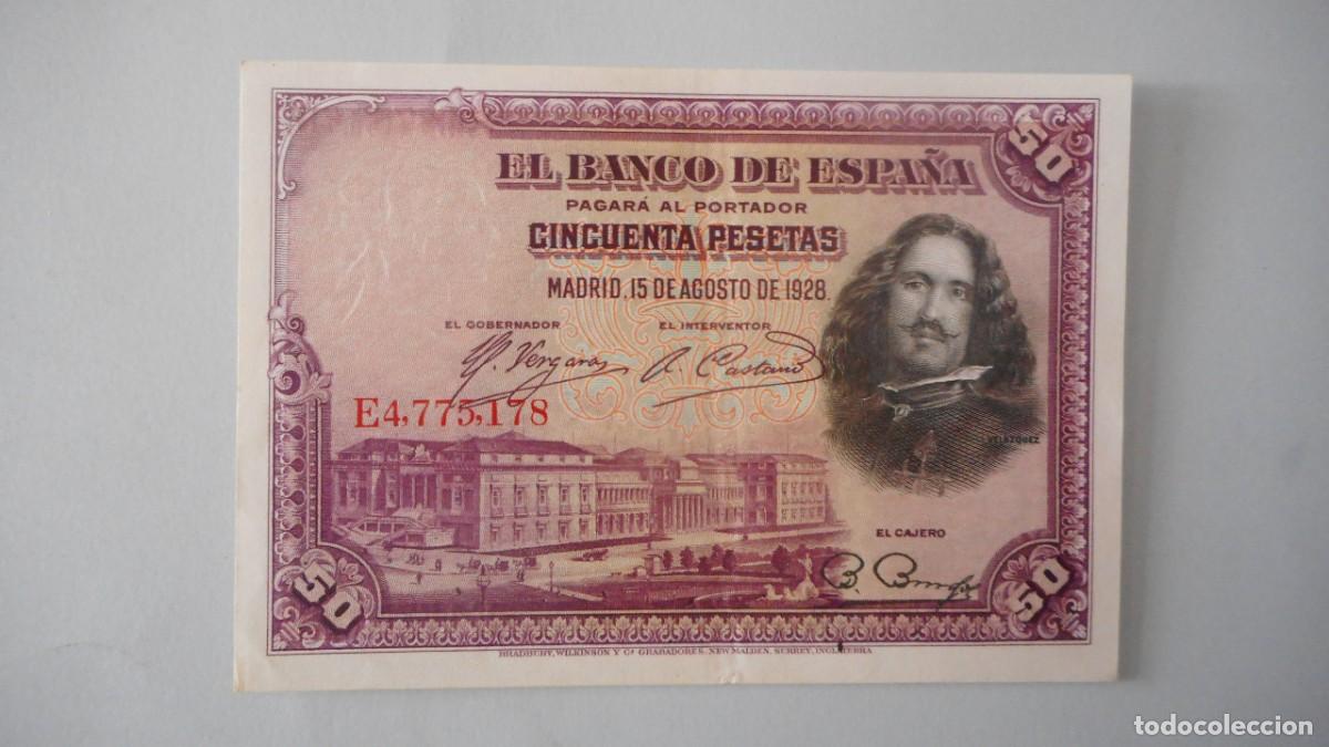 Billetes espa&ntilde;oles: 50 PESETAS 1928 / EBC+ - Foto 1