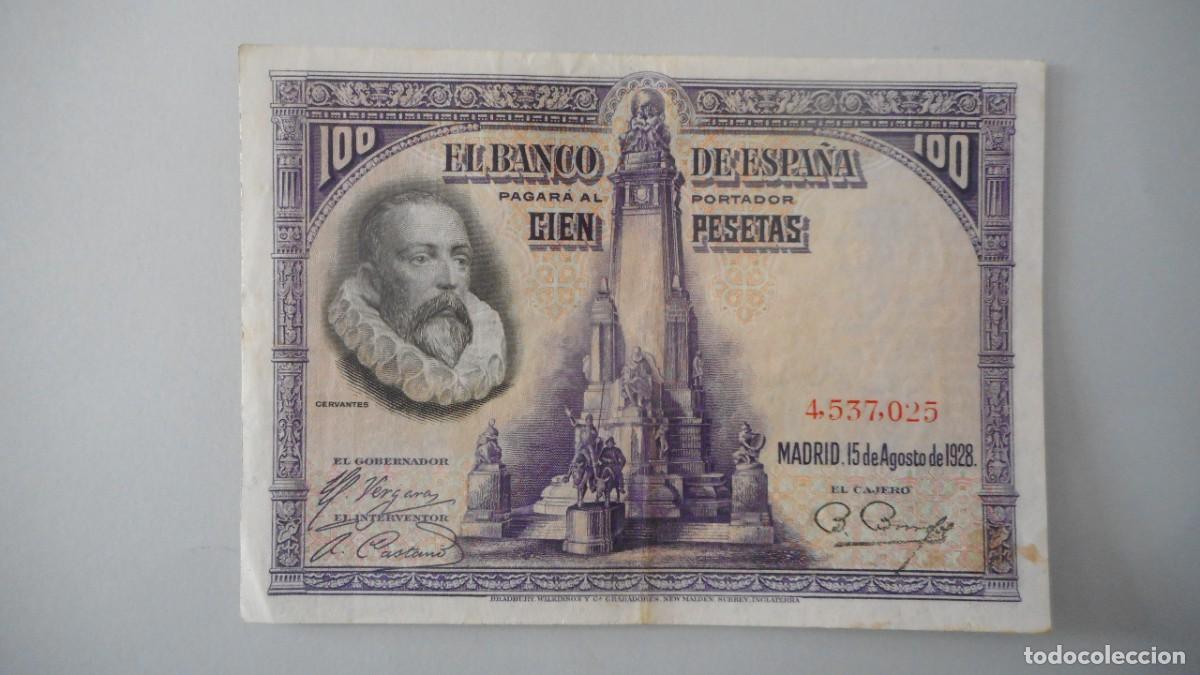 Billetes espa&ntilde;oles: 100 PESETAS 1928 / EBC - Foto 1