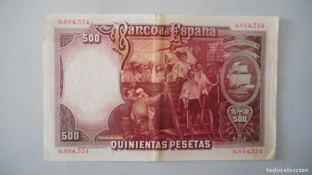 Billetes espa&ntilde;oles: 500 PESETAS 1931 / CIRCULADO - Foto 2