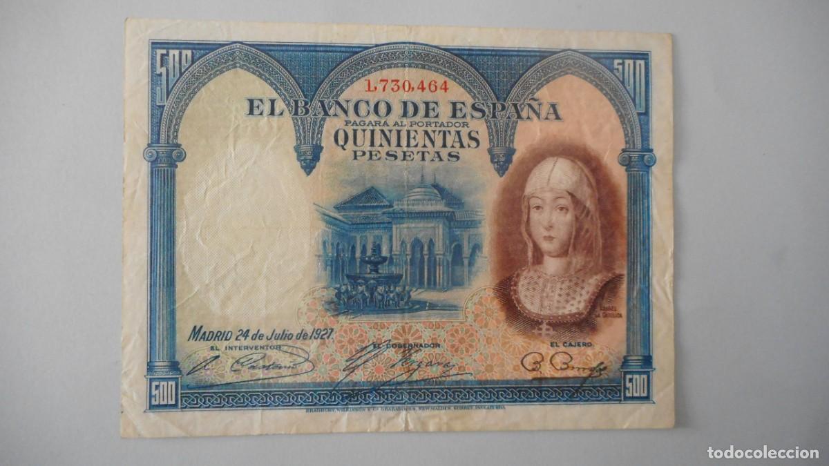 Billetes espa&ntilde;oles: 500 PESETAS 1927 / CIRCULADO - Foto 1