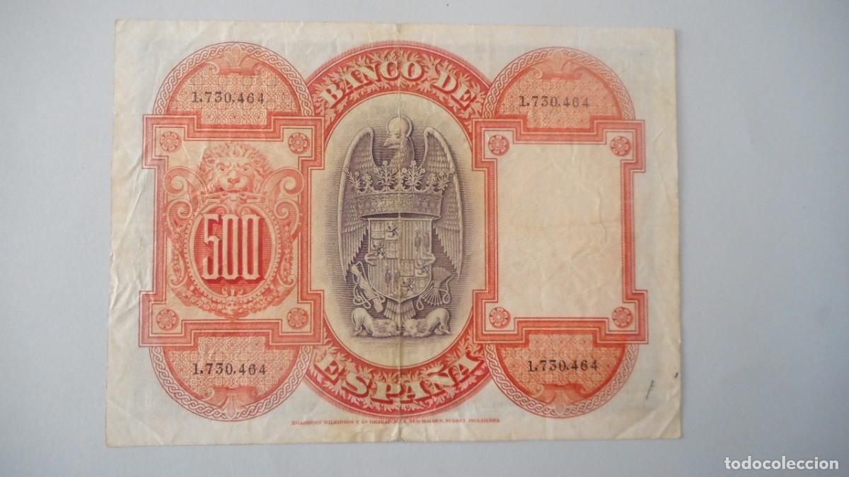 Billetes espa&ntilde;oles: 500 PESETAS 1927 / CIRCULADO - Foto 2