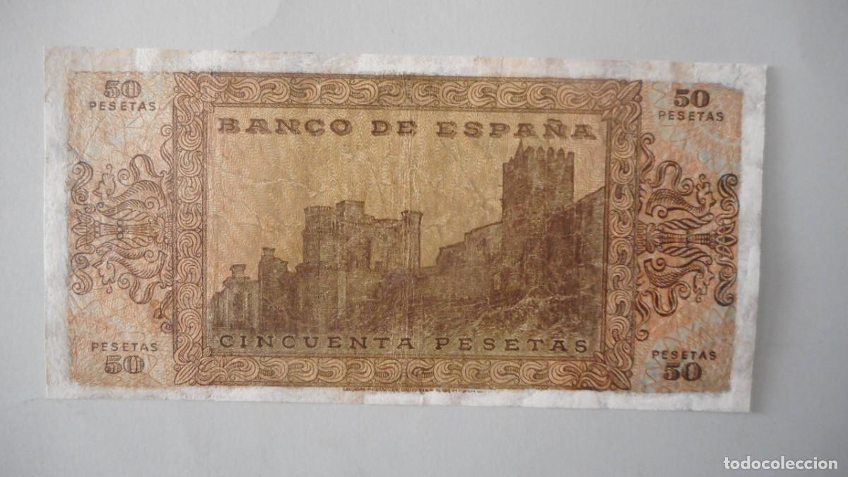 Billetes espa&ntilde;oles: 50 PESETAS 1938 / EBC+ - Foto 2