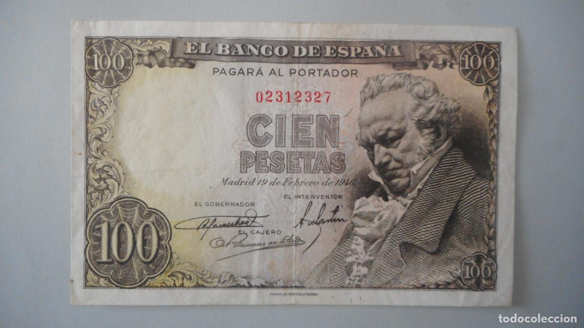 Billetes espa&ntilde;oles: 100 PESETAS 1946 / CIRCULADO - Foto 1