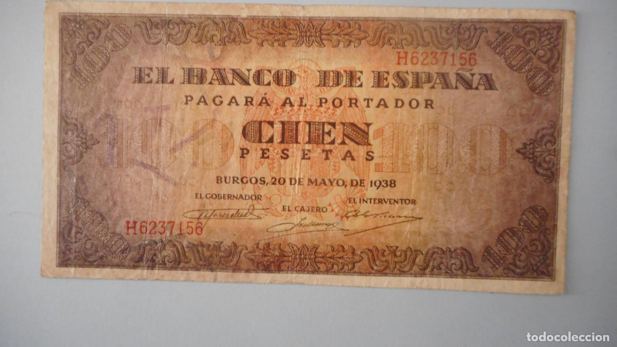 Billetes espa&ntilde;oles: 100 PESETAS 1938 / CIRCULADO - Foto 1