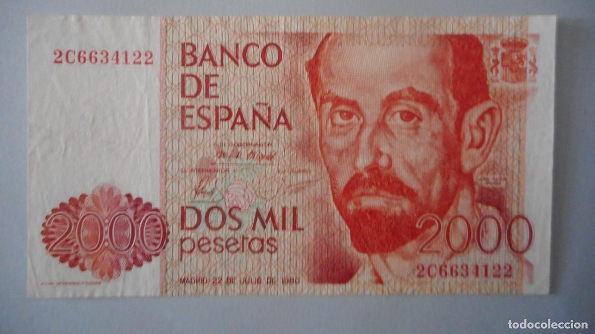 Billetes espa&ntilde;oles: 2000 PESETAS 1980 / CIRCULADO - Foto 1