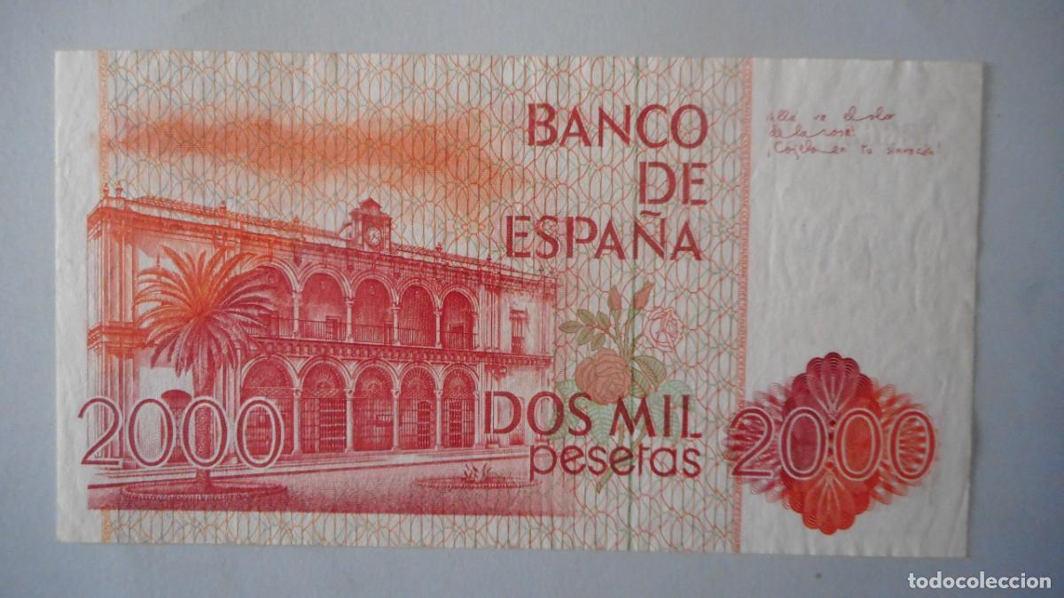 Billetes espa&ntilde;oles: 2000 PESETAS 1980 / CIRCULADO - Foto 2
