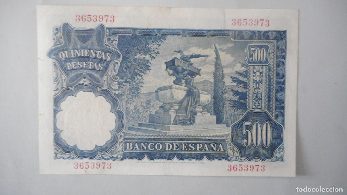 Billetes espa&ntilde;oles: 500 PESETAS 1951 / CIRCULADO - Foto 2