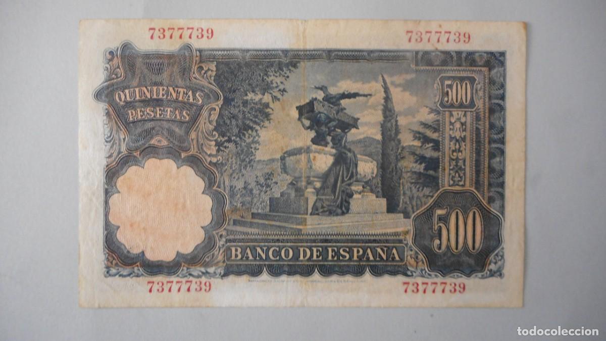 Billetes espa&ntilde;oles: 500 PESETAS 1951 / CIRCULADO - Foto 2