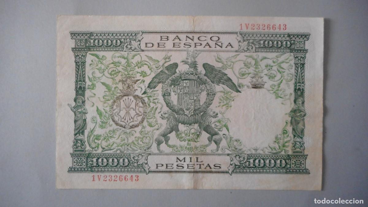 Billetes espa&ntilde;oles: 1000 PESETAS 1957 / CIRCULADO - Foto 2