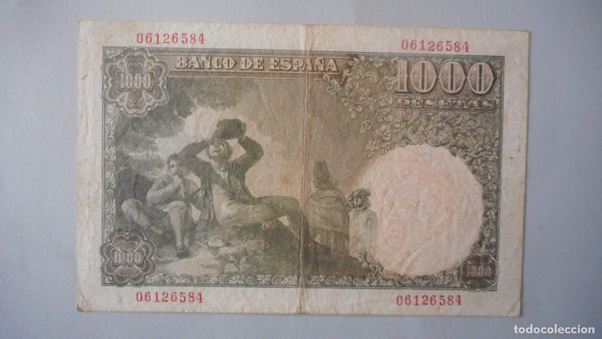 Billetes espa&ntilde;oles: 1000 PESETAS 1949 / CIRCULADO - Foto 2