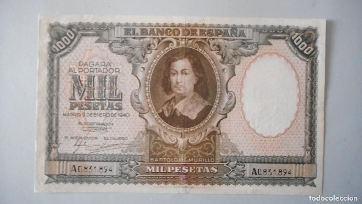 Billetes espa&ntilde;oles: 1000 PESETAS 1940 / CIRCULADO - Foto 1