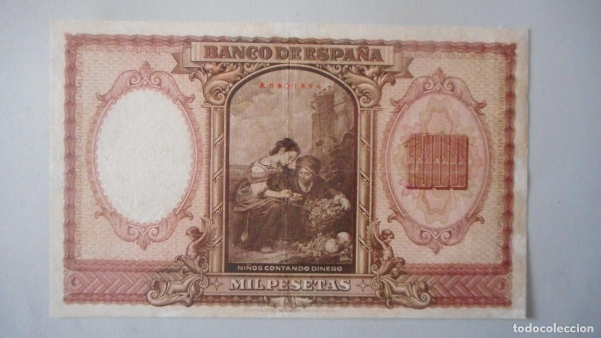 Billetes espa&ntilde;oles: 1000 PESETAS 1940 / CIRCULADO - Foto 2