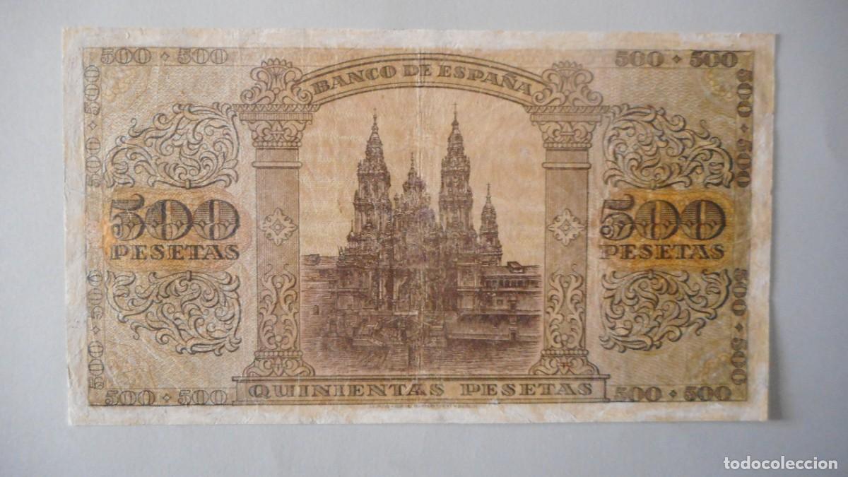 Billetes espa&ntilde;oles: 500 PESETAS 1938 / CIRCULADO - Foto 2