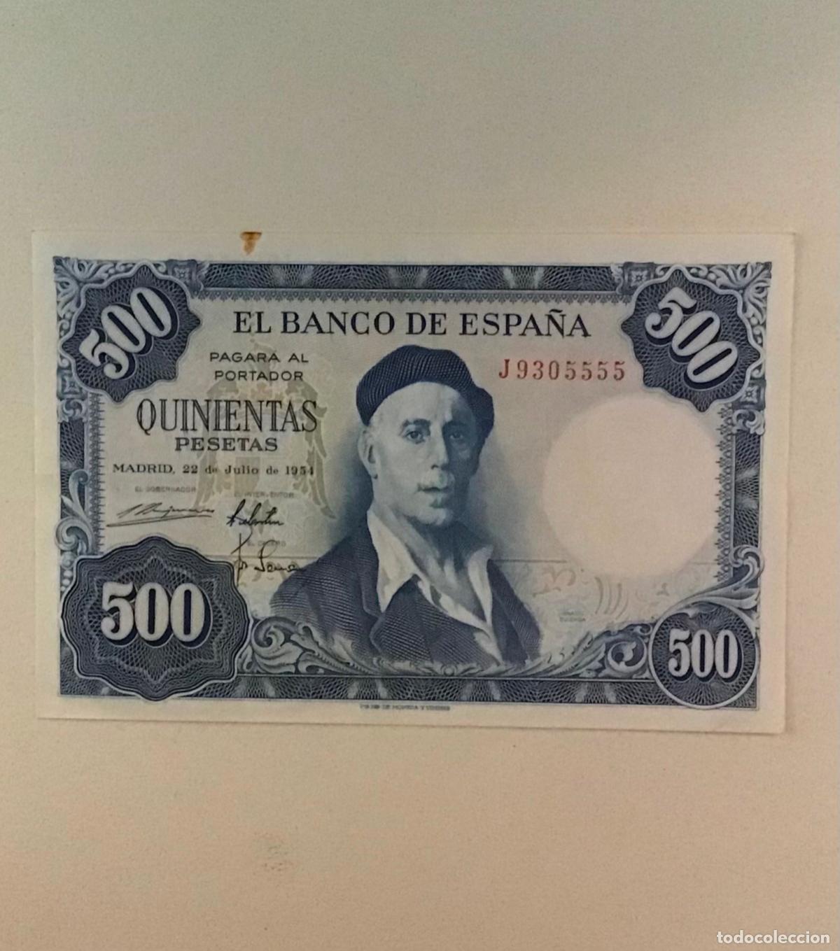 Billetes espa&ntilde;oles: BILLETE DE 500 PESETAS DE 1954 - Foto 1