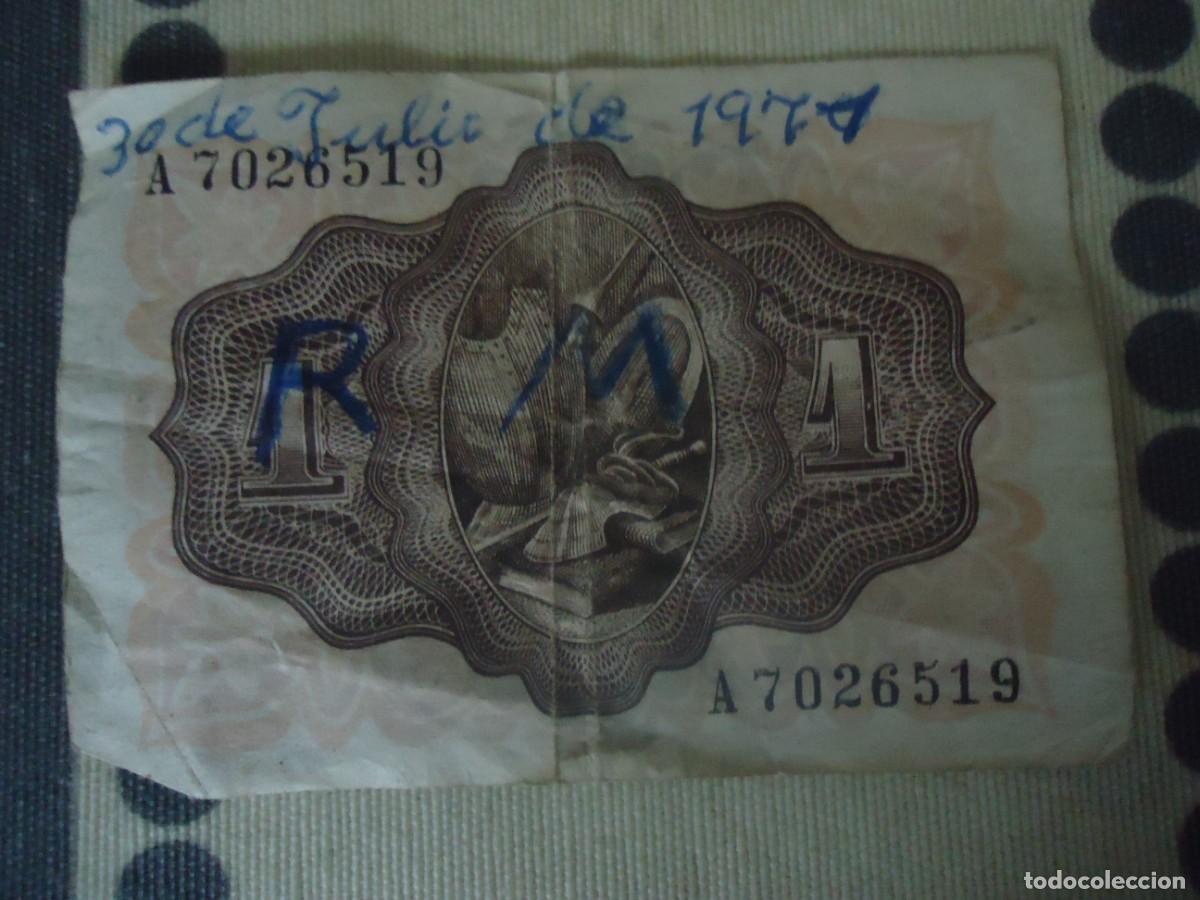 Billetes espa&ntilde;oles: BILLETE DE UNA PESETA - Foto 2