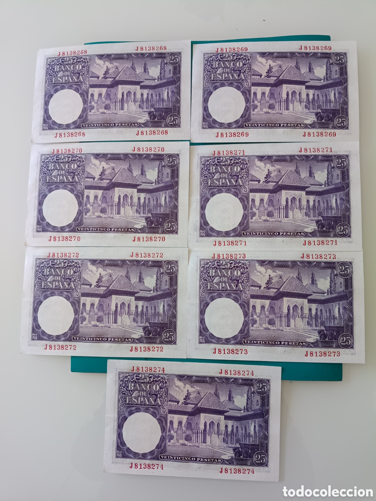 Billetes espa&ntilde;oles: 25 pesetas Espa&ntilde;a 1954 - Foto 2