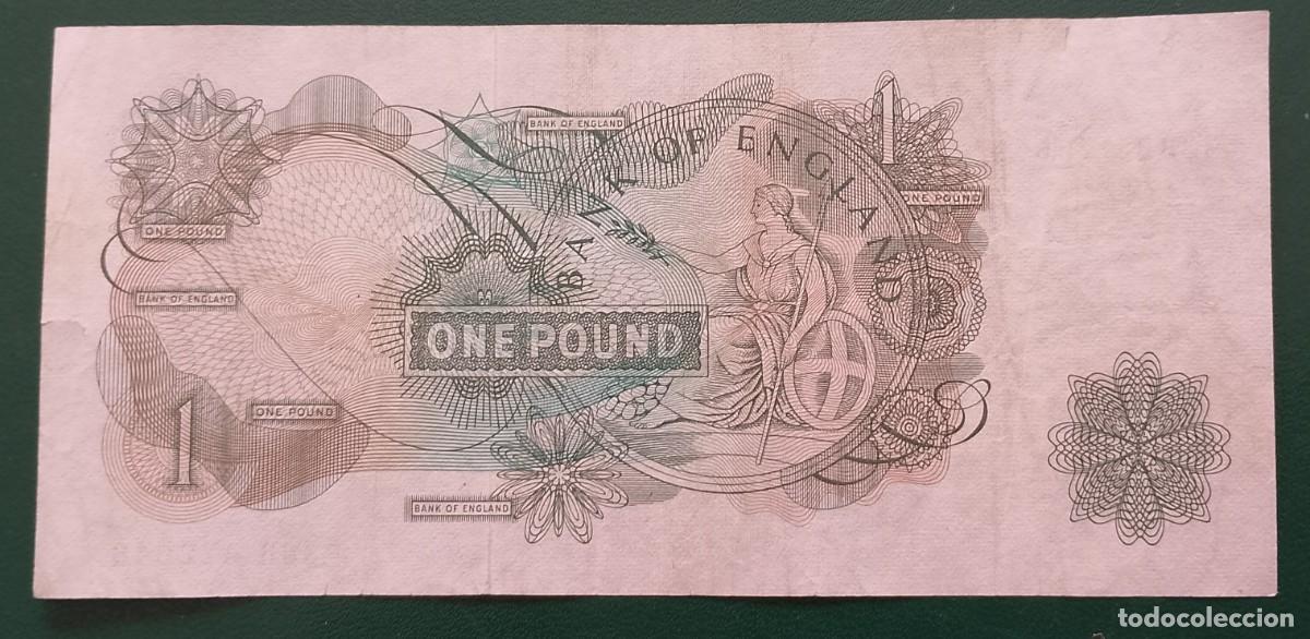 Billetes espa&ntilde;oles: BILLETE DE ONE POUND ENGLAND EBC - Foto 2