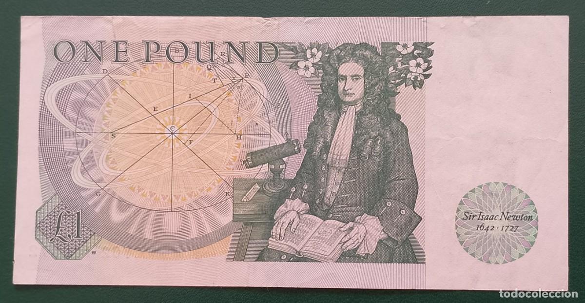 Billetes espa&ntilde;oles: BILLETE DE ONE POUND ENGLAND EBC+ - Foto 2