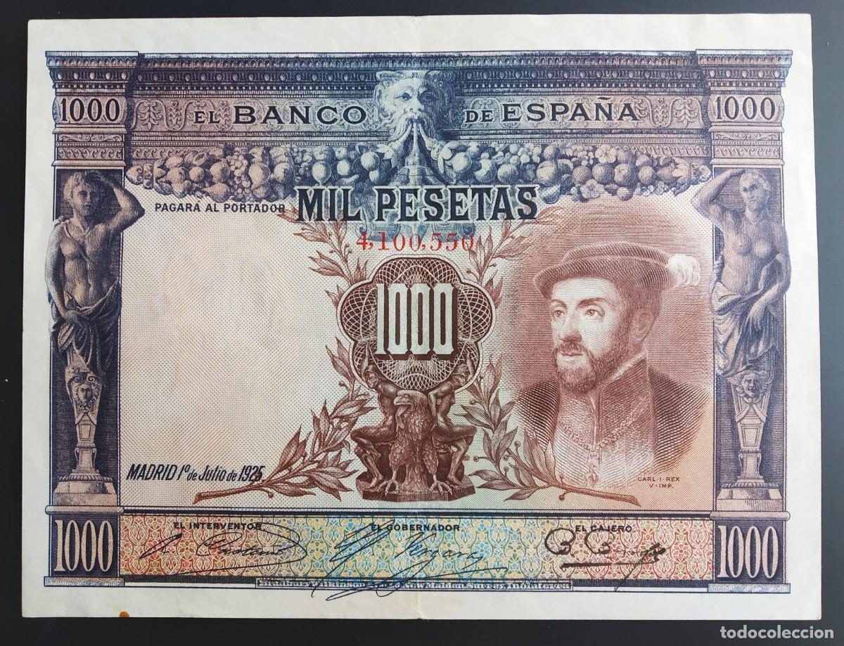 Billetes espa&ntilde;oles: CARLOS I 1925 * 1000 PTS. MBC