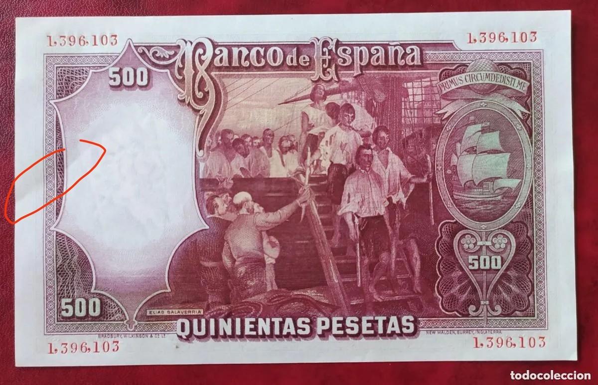 Billetes espa&ntilde;oles: 500 pesetas 1931 (SC) UNC - Foto 3
