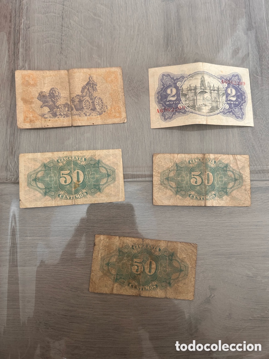 Billetes espa&ntilde;oles: 12 billetes de la Republica Espa&ntilde;ola - Foto 2