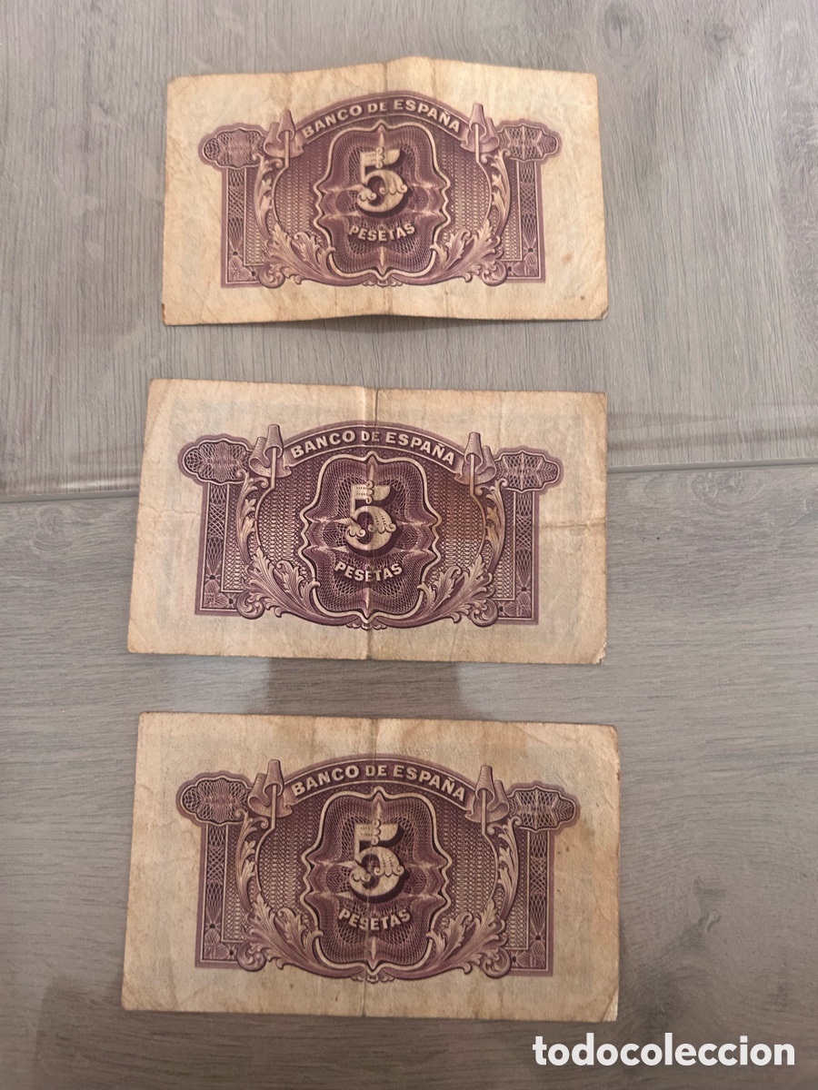 Billetes espa&ntilde;oles: 12 billetes de la Republica Espa&ntilde;ola - Foto 3