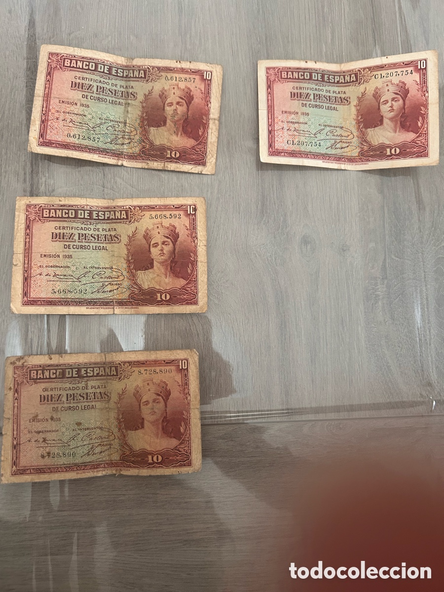 Billetes espa&ntilde;oles: 12 billetes de la Republica Espa&ntilde;ola - Foto 6