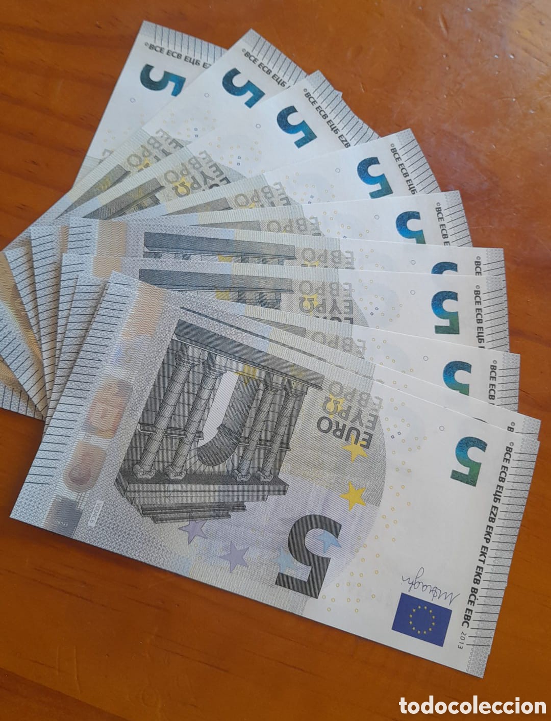 Banconote spagnole: Un billete original de 5 euros de Espa&ntilde;a .precio por un billete