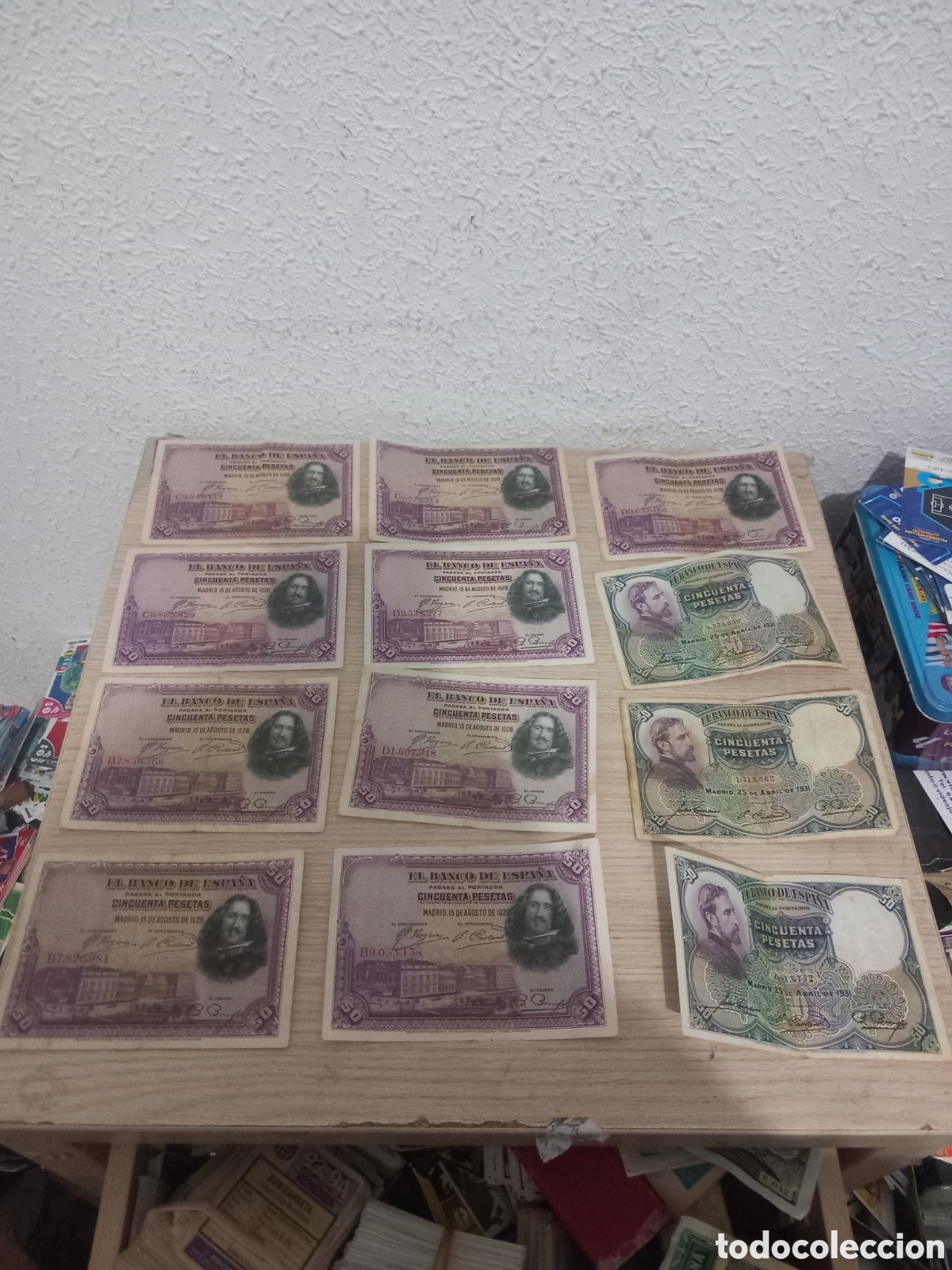 Billetes espa&ntilde;oles: 12 BILLETES ANTIGUOS DE CINCUENTA PESETAS,,VER FOTOS