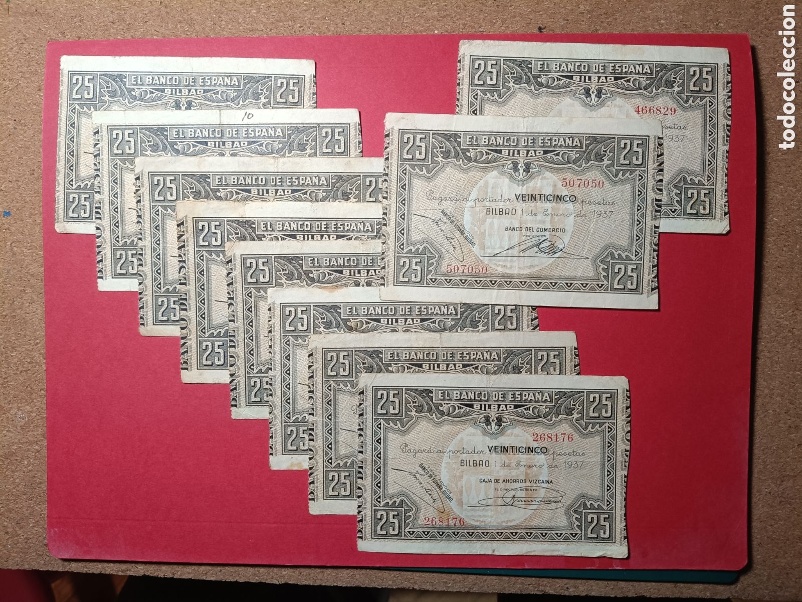 Billetes espa&ntilde;oles: Billetes 25 pesetas Bilbao 1937. Lote 10