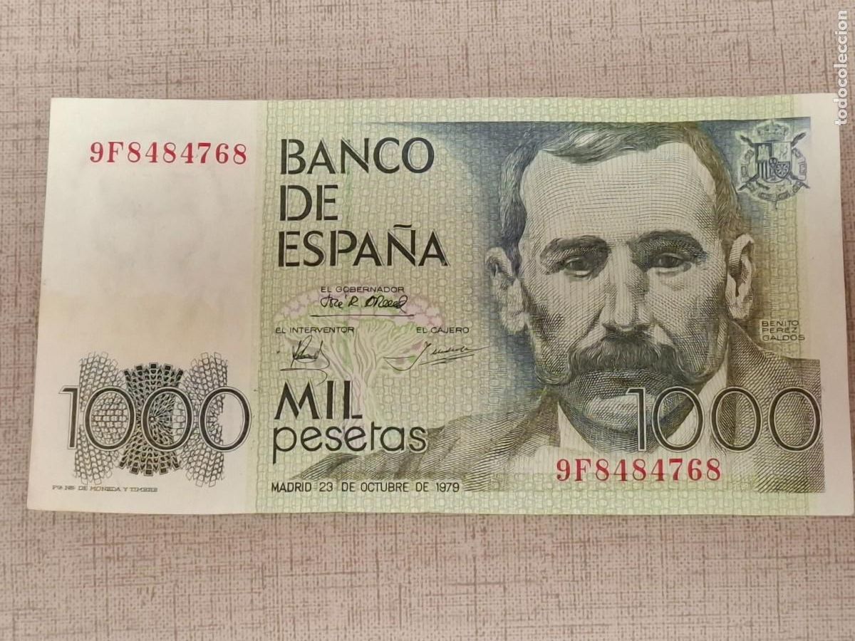 Billetes espa&ntilde;oles: 1000 PESETAS DE 1979 SERIE ESPECIAL 9F-768