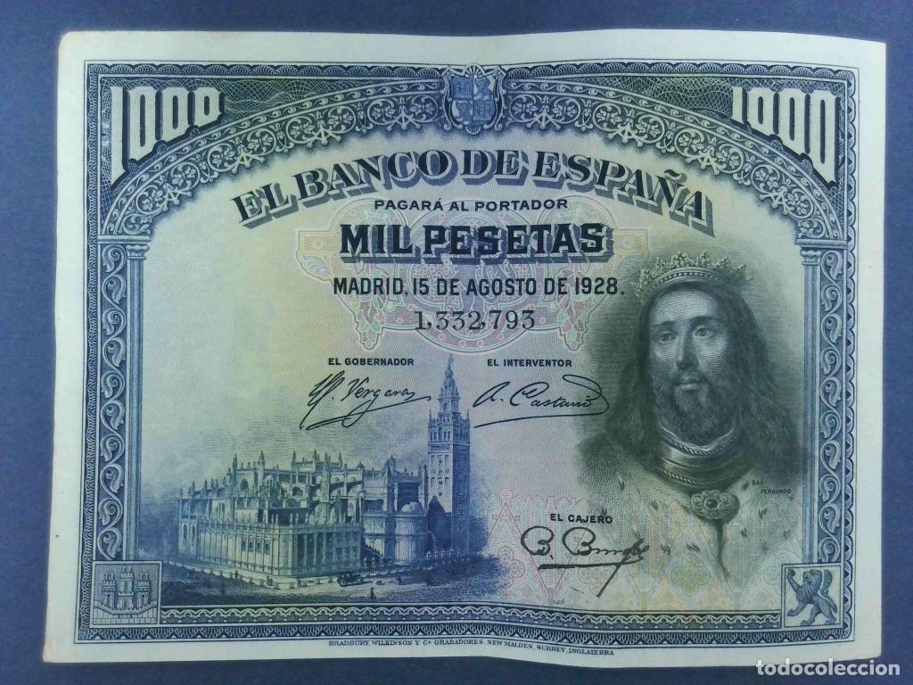 Billetes espa&ntilde;oles: Espa&ntilde;a, 1.000 Pesetas 1928 - 78a - (MBC+ / XF) [1332793]