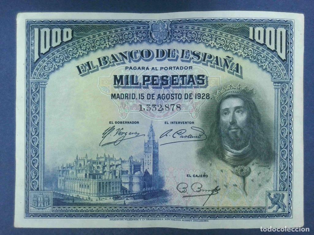 Billetes espa&ntilde;oles: Espa&ntilde;a, 1.000 Pesetas 1928 - 78a - (MBC+ / XF) [1332878]