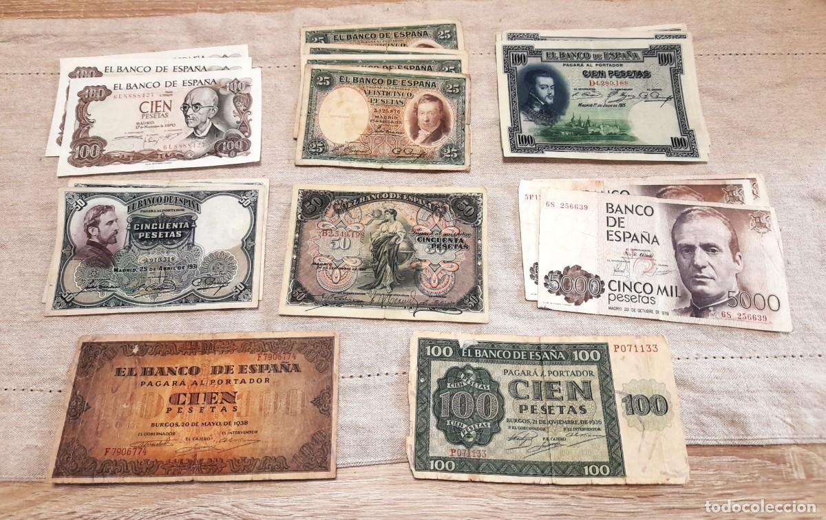 Billetes espa&ntilde;oles: Lote de 20 billetes antiguos Espa&ntilde;oles, alguno Raro. Ver!