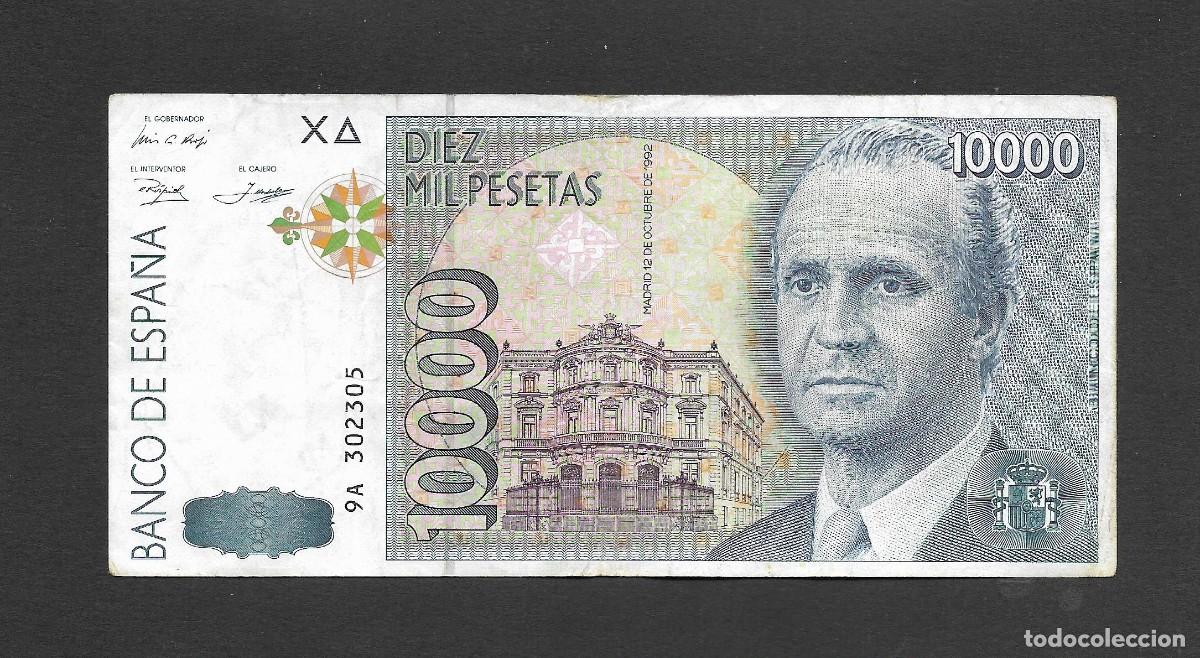 Billetes espa&ntilde;oles: 10000 PESETAS 1992 SERIE ESPECIAL 9A MBC