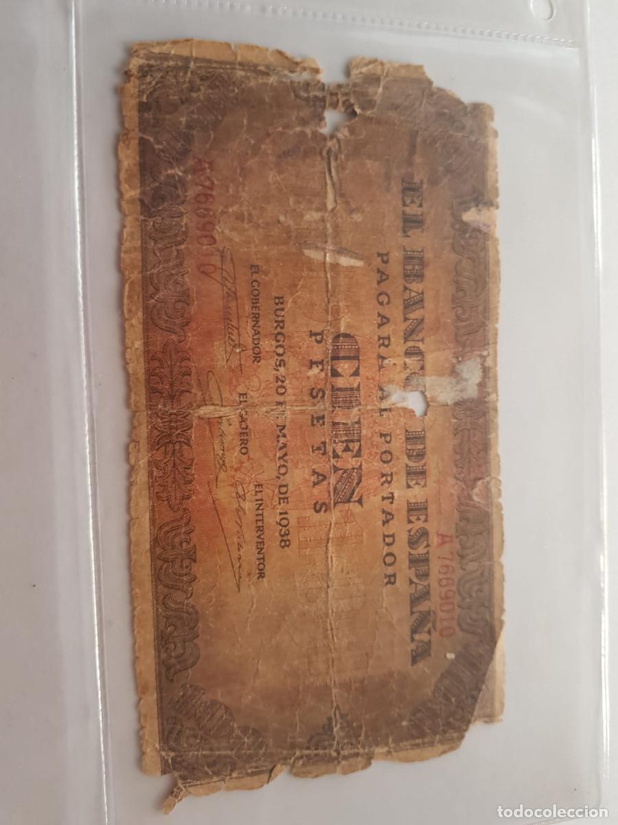 Billetes espa&ntilde;oles: ESPA&Ntilde;A-100 PESETAS-20 DE MAYO DE 1938