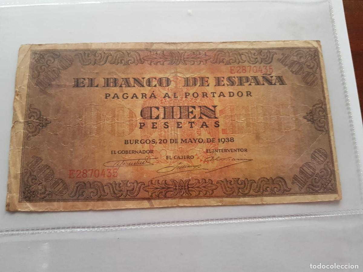Billetes espa&ntilde;oles: ESPA&Ntilde;A-100 PESETAS-20 DE MAYO DE 1938