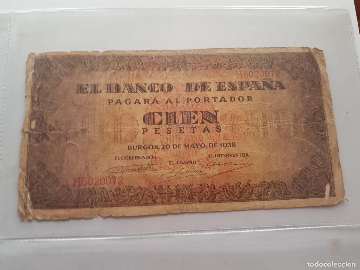 Billetes espa&ntilde;oles: ESPA&Ntilde;A-100 PESETAS-20 DE MAYO DE 1938