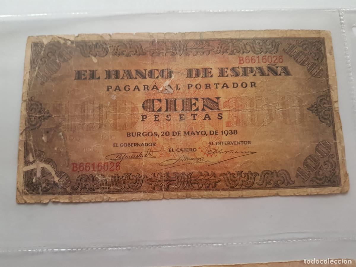 Billetes espa&ntilde;oles: ESPA&Ntilde;A-100 PESETAS-20 DE MAYO DE 1938