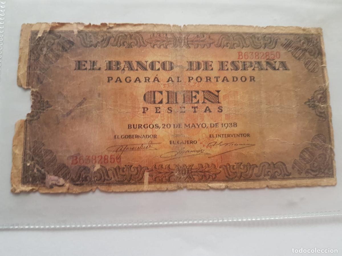 Billetes espa&ntilde;oles: ESPA&Ntilde;A-100 PESETAS-20 DE MAYO DE 1938