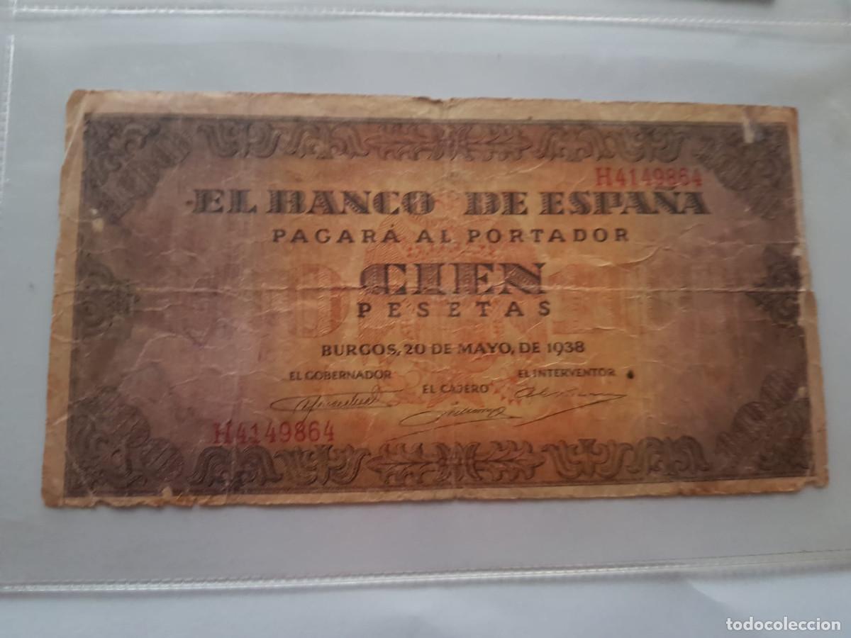Billetes espa&ntilde;oles: ESPA&Ntilde;A-100 PESETAS-20 DE MAYO DE 1938