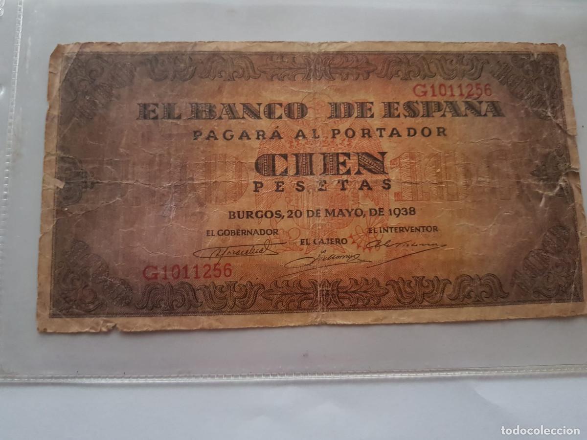 Billetes espa&ntilde;oles: ESPA&Ntilde;A-100 PESETAS-20 DE MAYO DE 1938