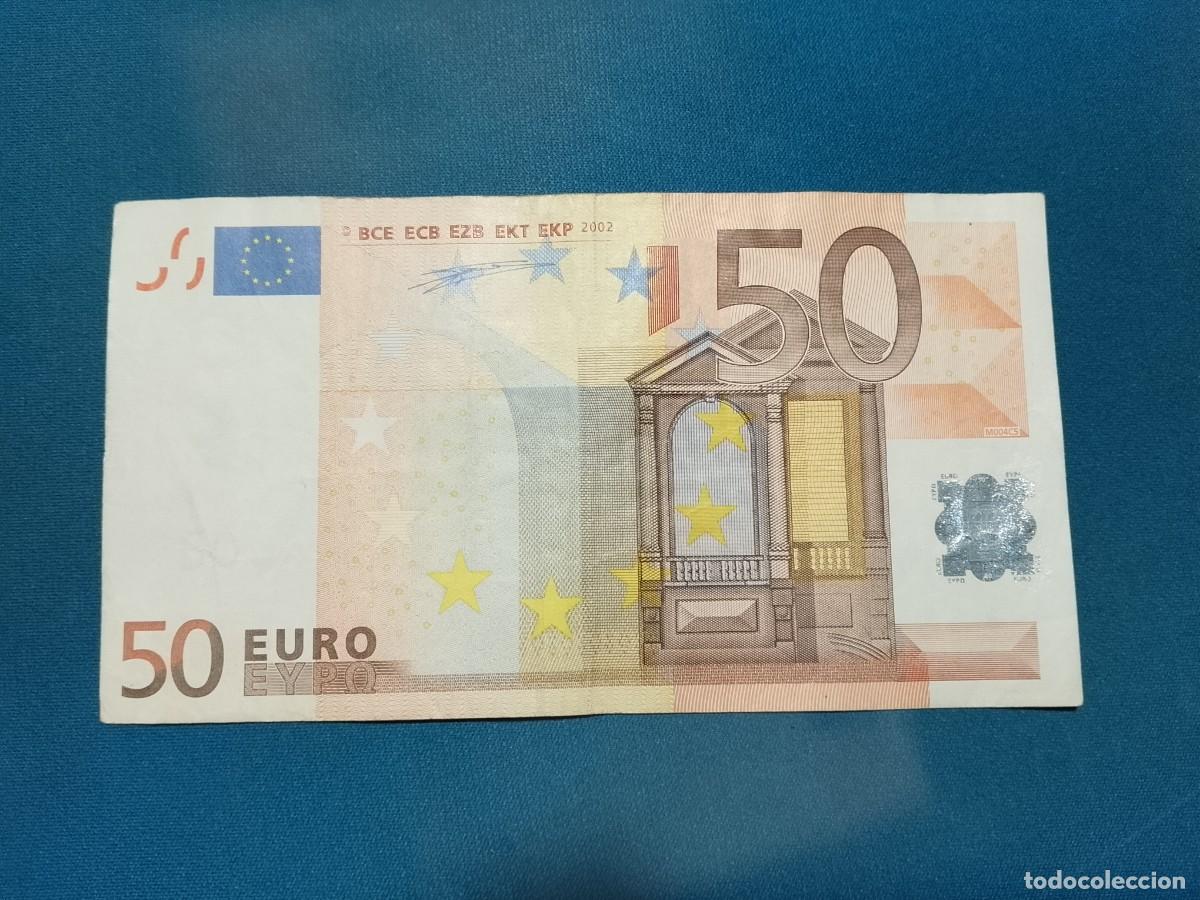 Billetes espa&ntilde;oles: 50 euros 1 firma Duisenberg
