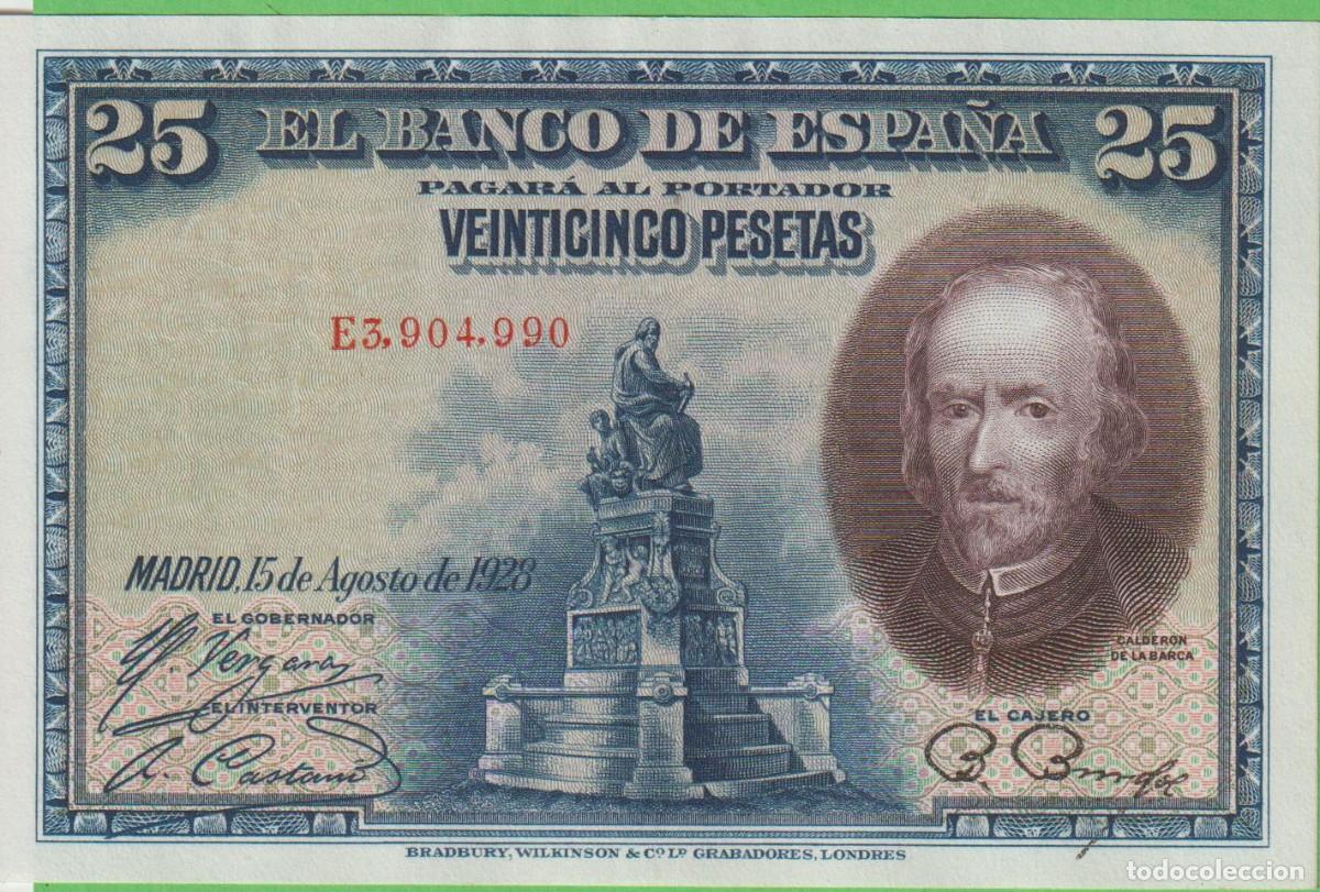Billetes espa&ntilde;oles: BILLETES ESPA&Ntilde;OLES - ALFONSO XIII - 25 PESETAS 1928 - SERIE E (SC-)